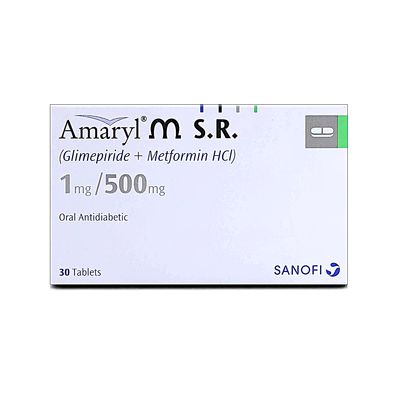 AMARYL M TABLET SR 1/500 MG