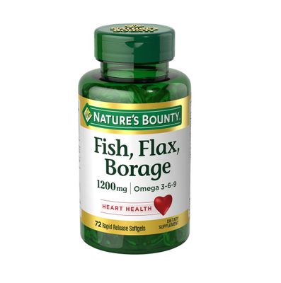 FISH FLAX BORAGE 1200MG CAPSULES