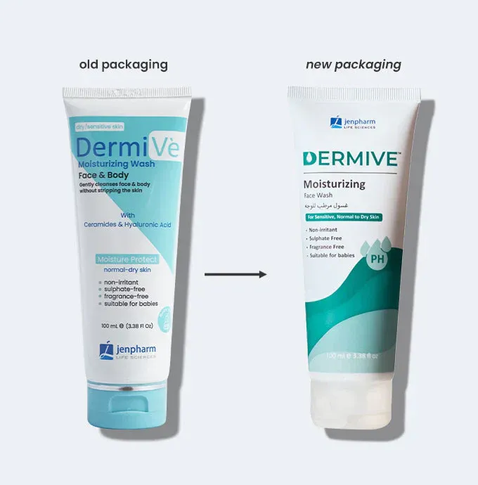 DERMIVE MOISTURIZER FACE WASH 100ML