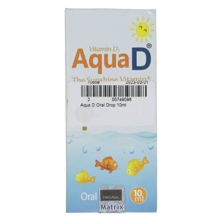 AQUA D (VIT D3) ORAL DROPS 10ML