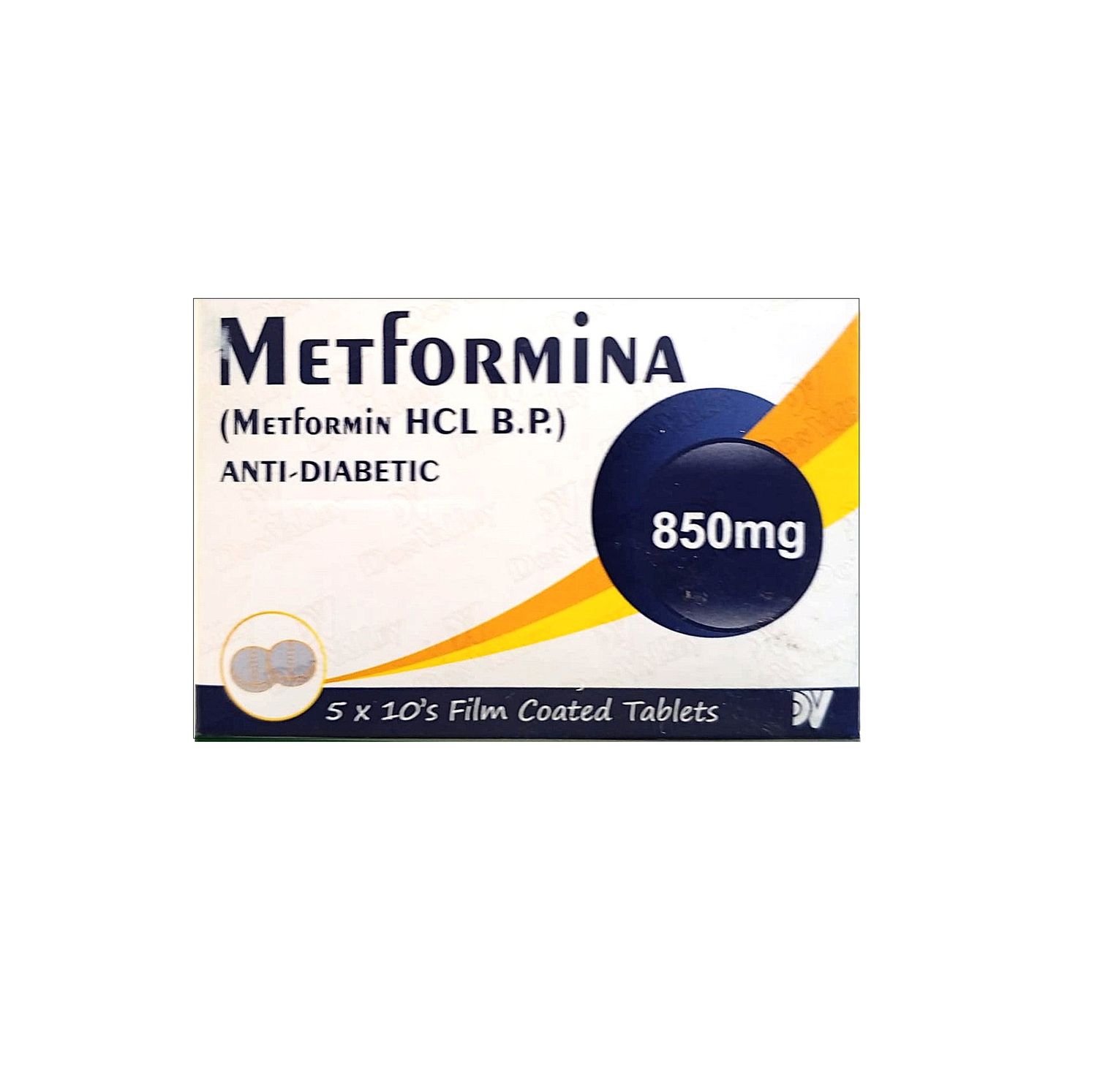 METFORMINA 850MG TABLET