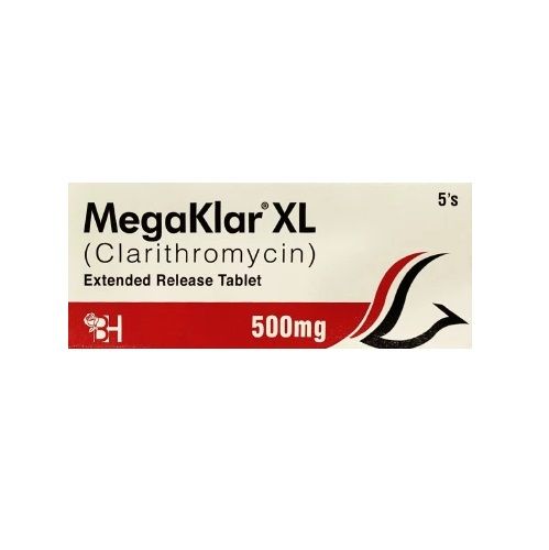 MEGAKLAR XL 500 MG TABLET