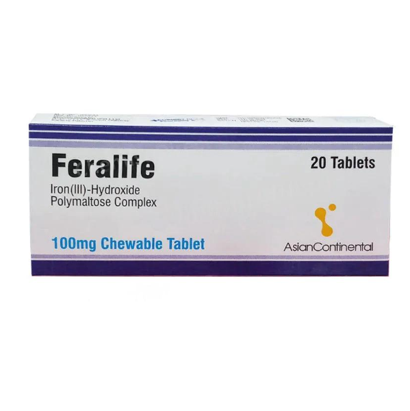 FERALIFE 100MG CHEWABLE TABLET