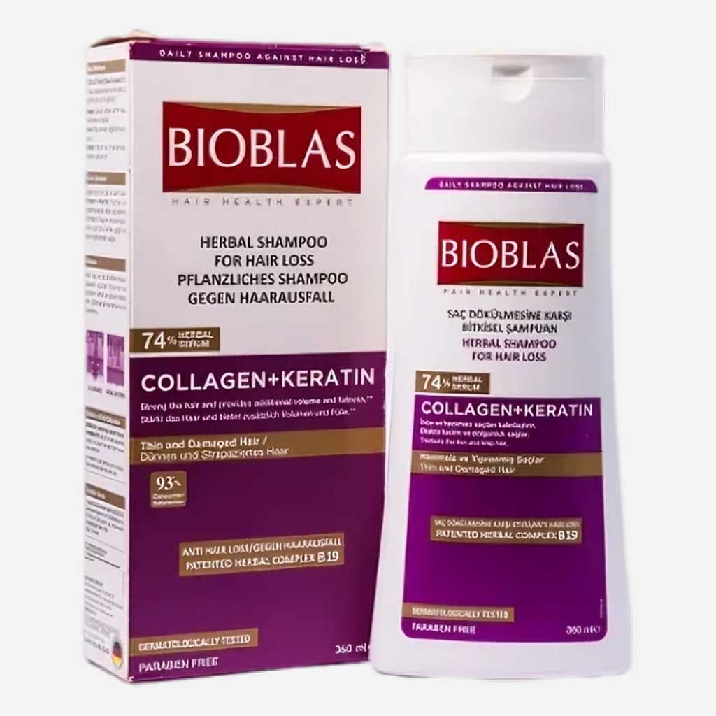 BIOBLAS COLLAGEN+KERATIN SHAMPOO 360ML