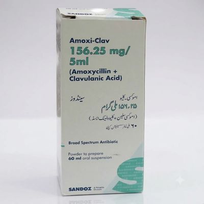 AMOXI CLAV 156.25MG 60ML SYRUP