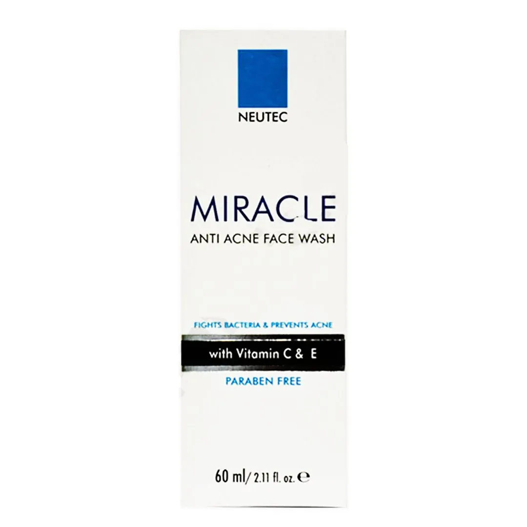MIRACLE ANTI ACNE FACE WASH 60ML