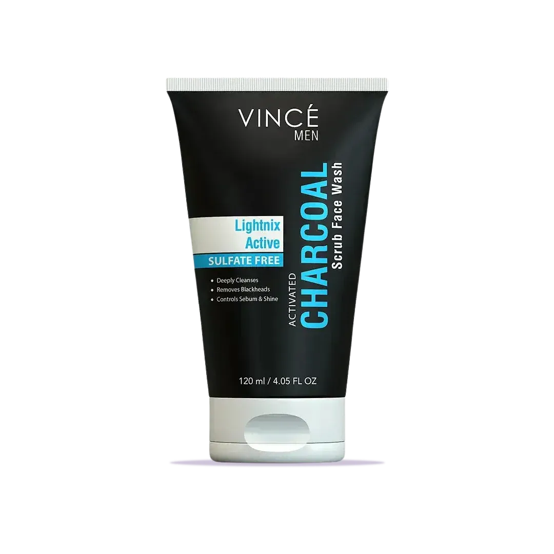 VINCE ACTIVATED CHARCOAL FACE WASH 120ML