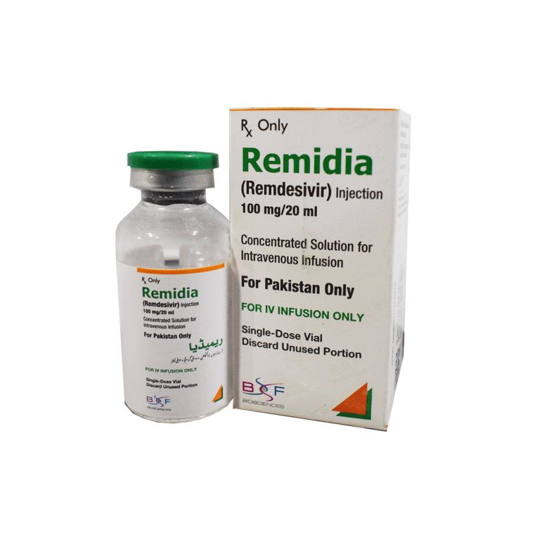 REMIDIA (REMDESIVIR) 100MG/20ML INJECTION