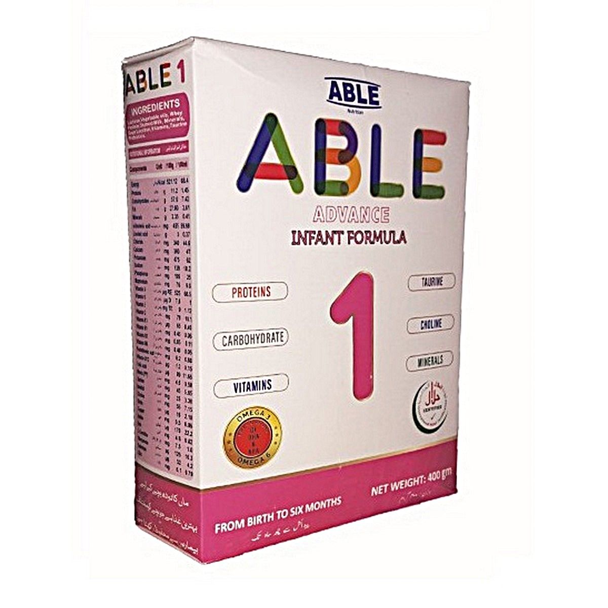 ABLE  1 (1 6 MONTHS) 400GRAM