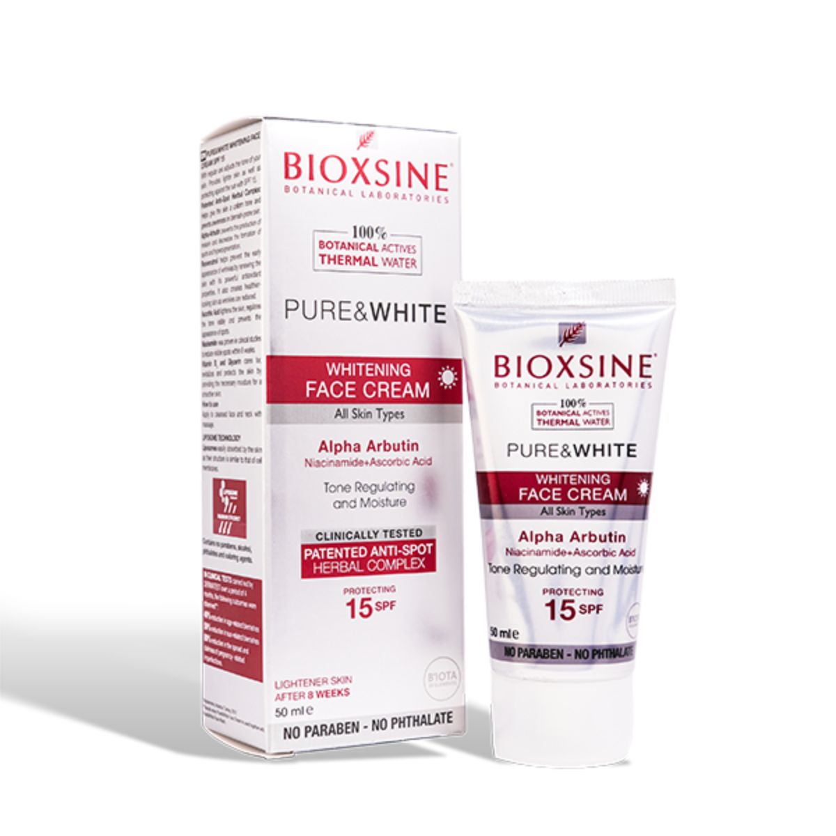 BIOXSINE PURE &amp; WHITE FACE CREAM 50ML