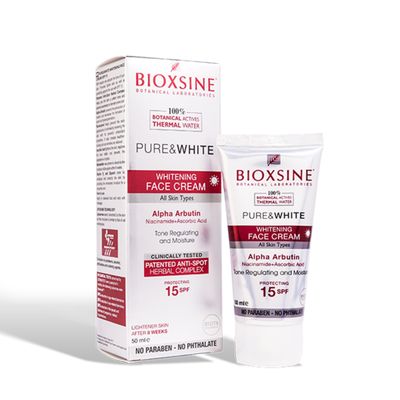 BIOXSINE PURE &amp; WHITE FACE CREAM 50ML