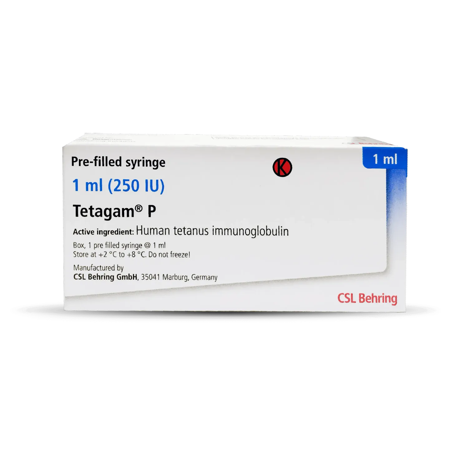 TETAGAM P 1ML (250IU) PREFILLED SYRINGES