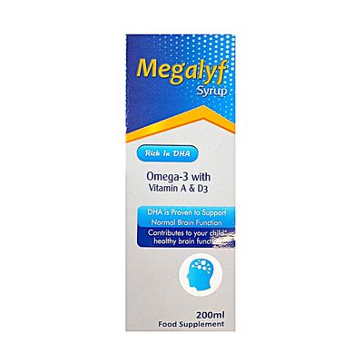 MEGALYF OMEGA 3 200ML SYRUP
