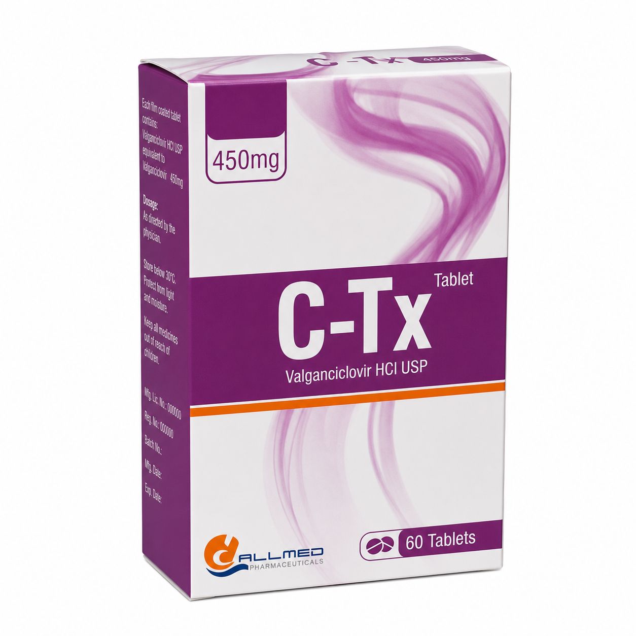 C TX (VALGANCICLOVIR) 450MG TABLET