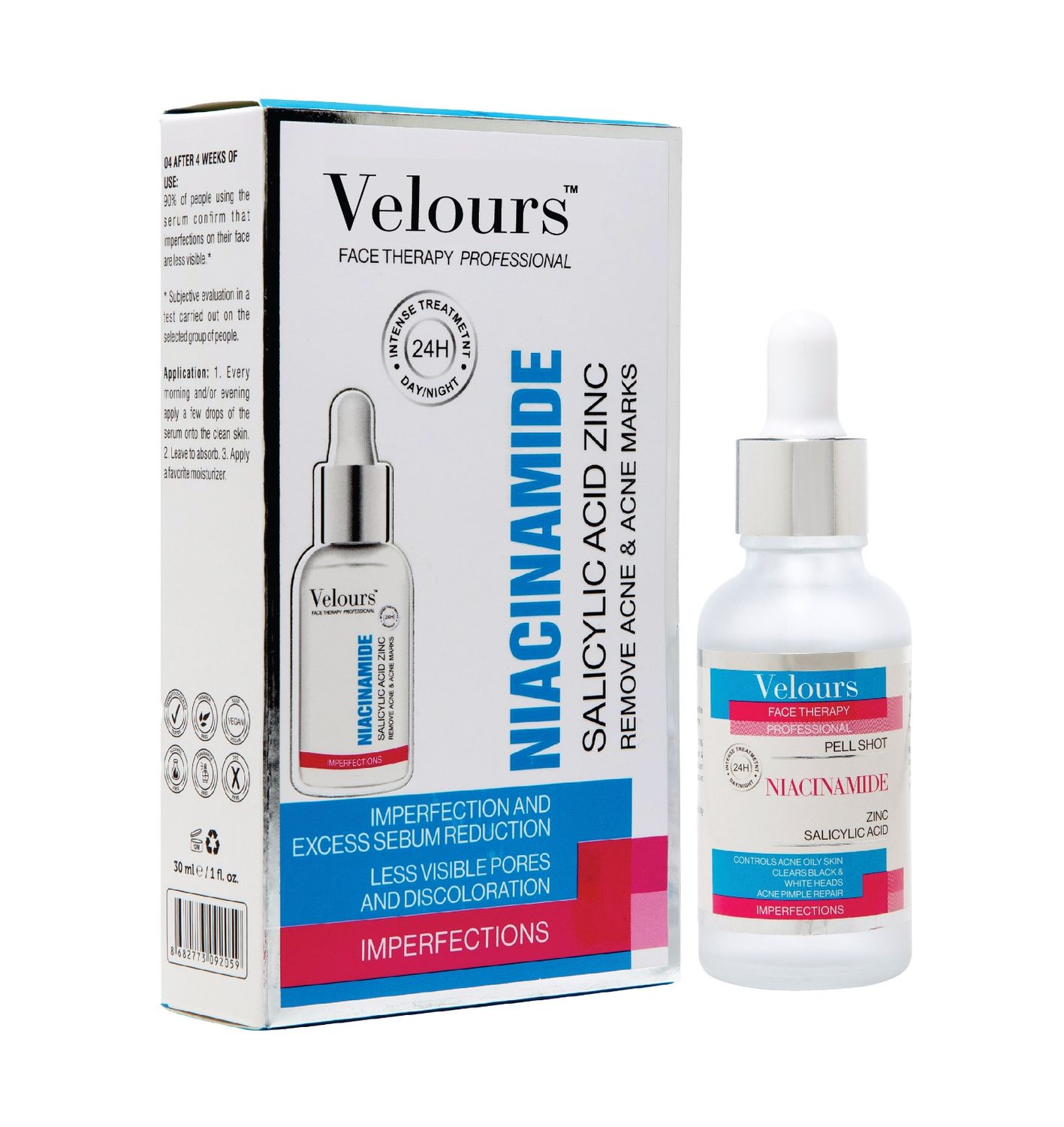 VELOURS NIACINAMIDE ZINC SERUM 30ML