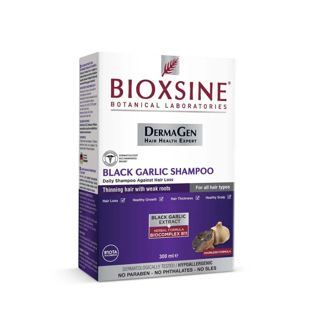 BIOXSINE BLACK GARLIC SHAMPOO 300ML