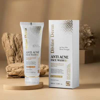 DIVINE DERM ANTI ACNE FACE WASH 100ML