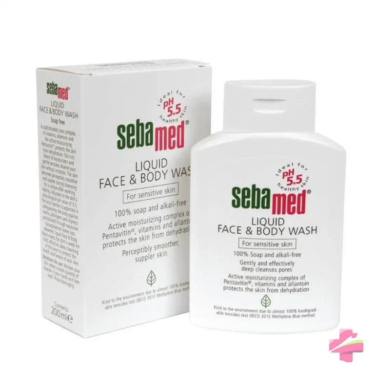 SEBAMED LIQUID FACE &amp; BODY WASH 200ML