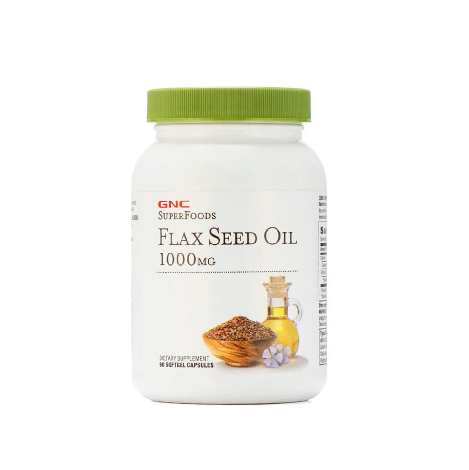 GNC FLAX SEED OIL 1000MG SOFT GEL CAPSULE