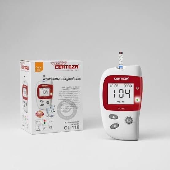 CERTEZA BLOOD GLUCOSE MONITOR + 50 STRIPS GL110