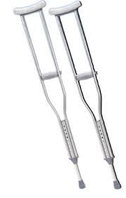 ALUMINIUM CRUTCHES (M) (SINGLE)
