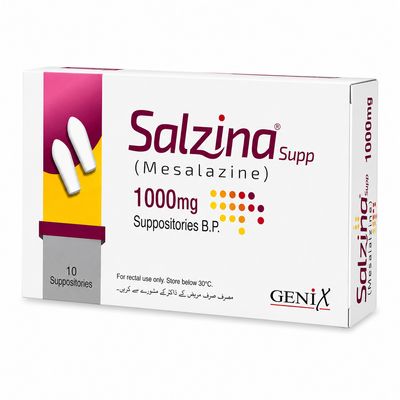 SALZINA 1000MG SUPPOSITORIES