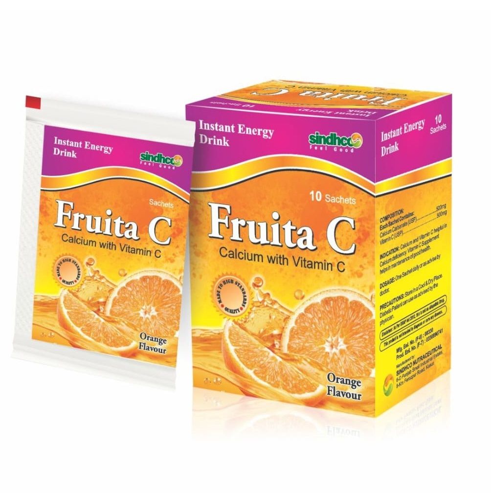 FRUITA C SACHET | VITAMIN C + CALCIUM​