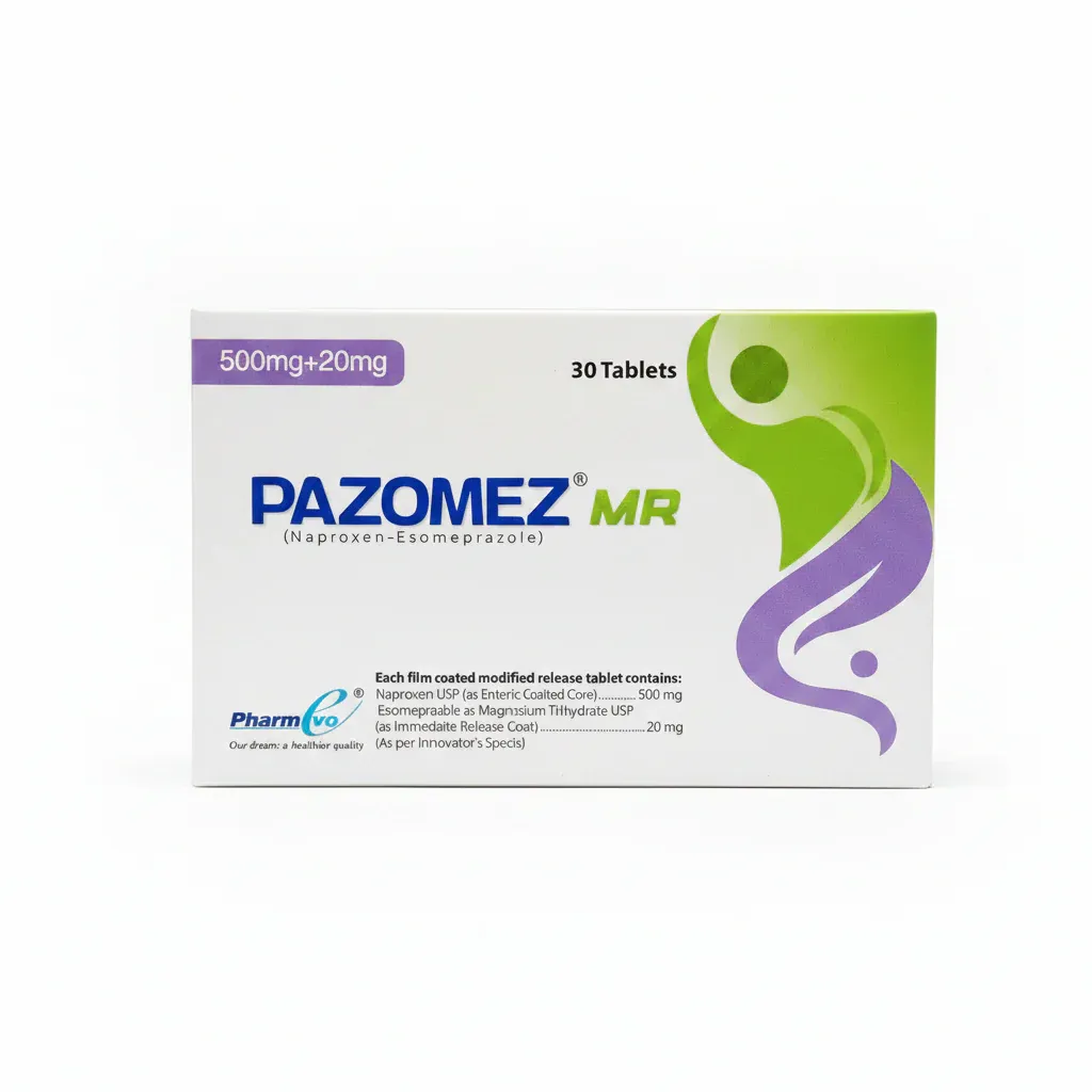 PAZOMEZ MR 500+20MG TABLET