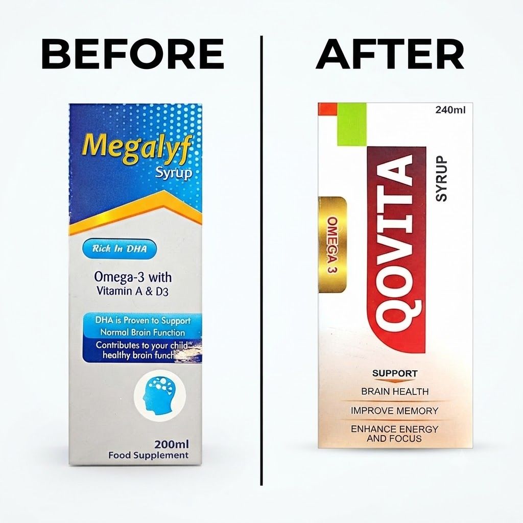 QOVITA OMEGA 3 240ML SYRUP (Previously MEGALYF Omega 3 Syrup)