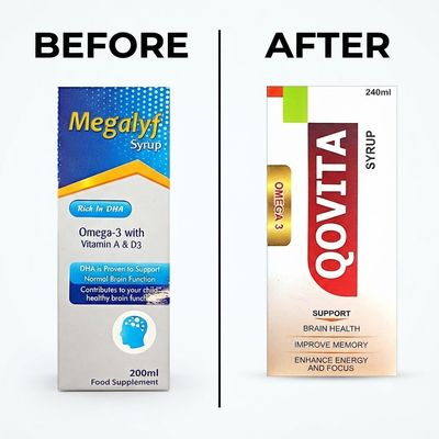QOVITA OMEGA 3 240ML SYRUP (Previously MEGALYF Omega 3 Syrup)