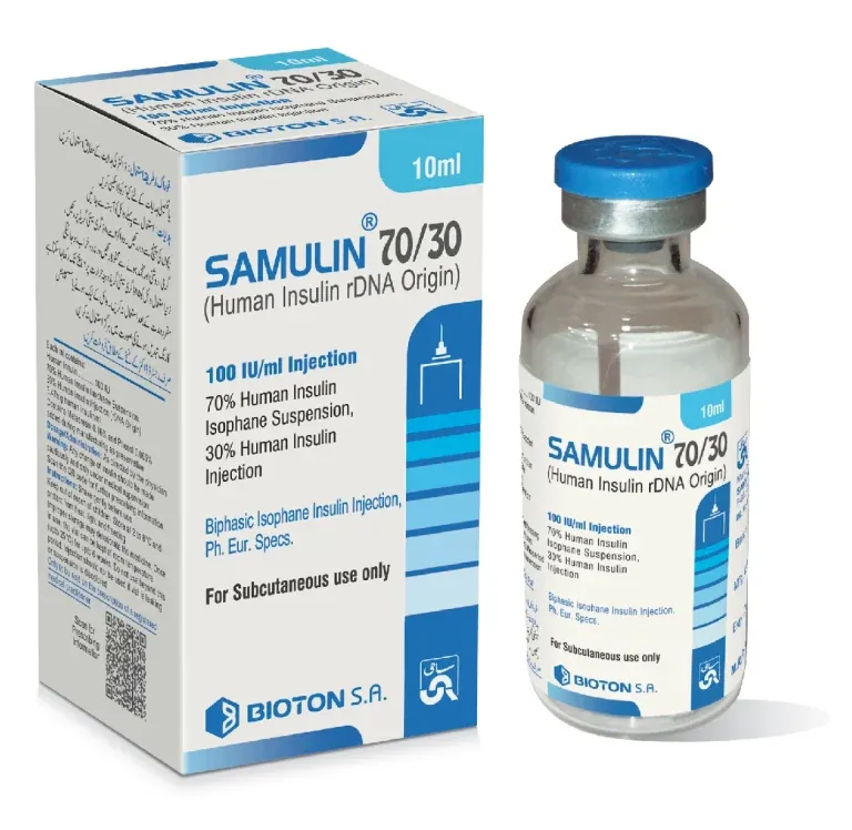 SAMULIN 70/30 100IU/ML INJECTION