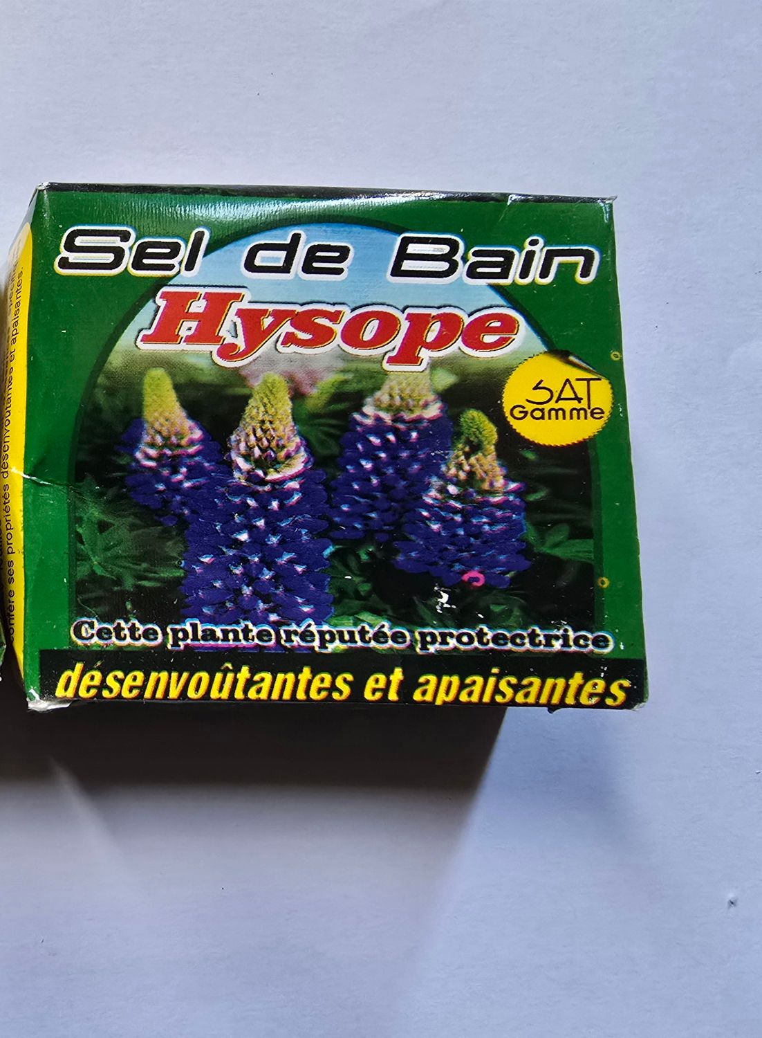 Sel de bain hysope