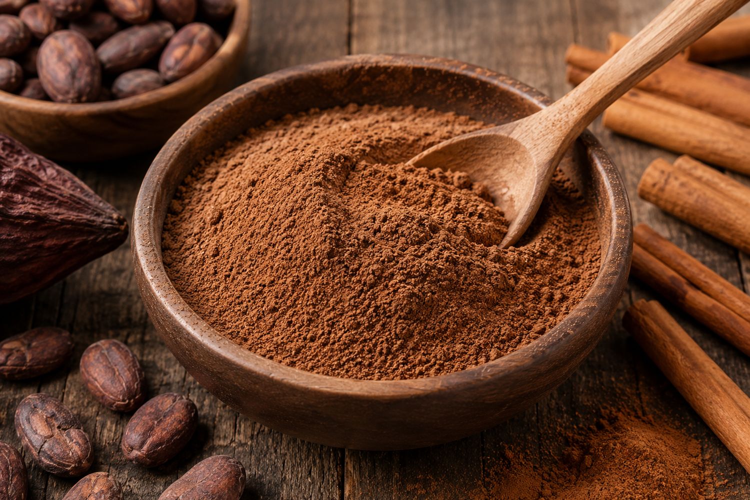 Poudre de cacao à la cannelle de ceylan Poudre de cacao à la cannelle de ceylan