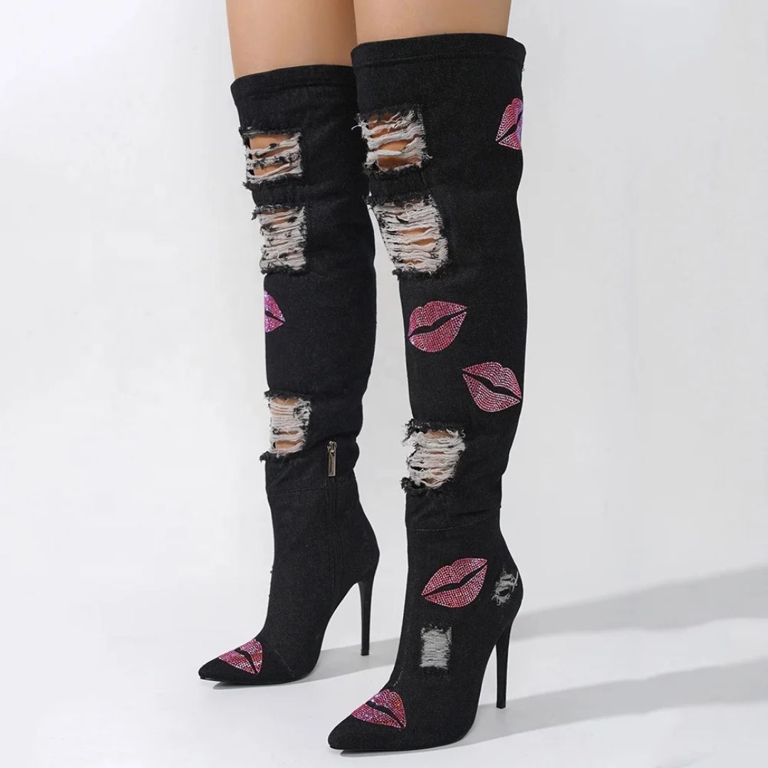 Lipstick Boots