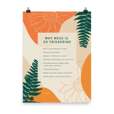 Why Mess Is So Triggering Downloadable Poster Why Mess Is So Triggering Downloadable Poster
