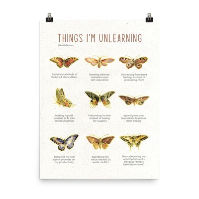 Things I'm Unlearning Downloadable Poster Things I'm Unlearning Downloadable Poster