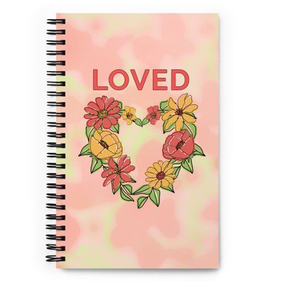 Loved Spiral notebook