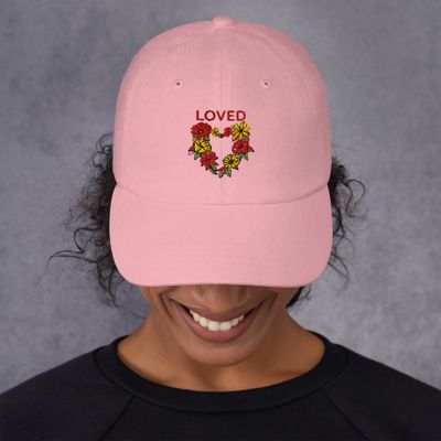 Loved Embroidered Dad hat