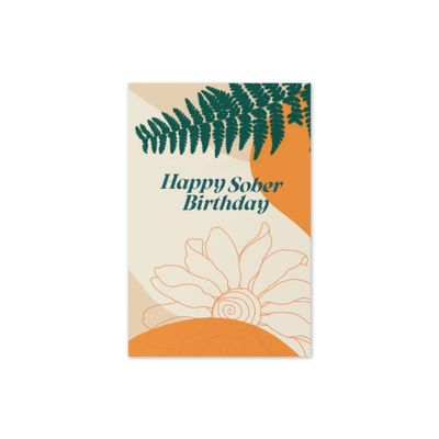 Happy Sober Birthday Greeting card