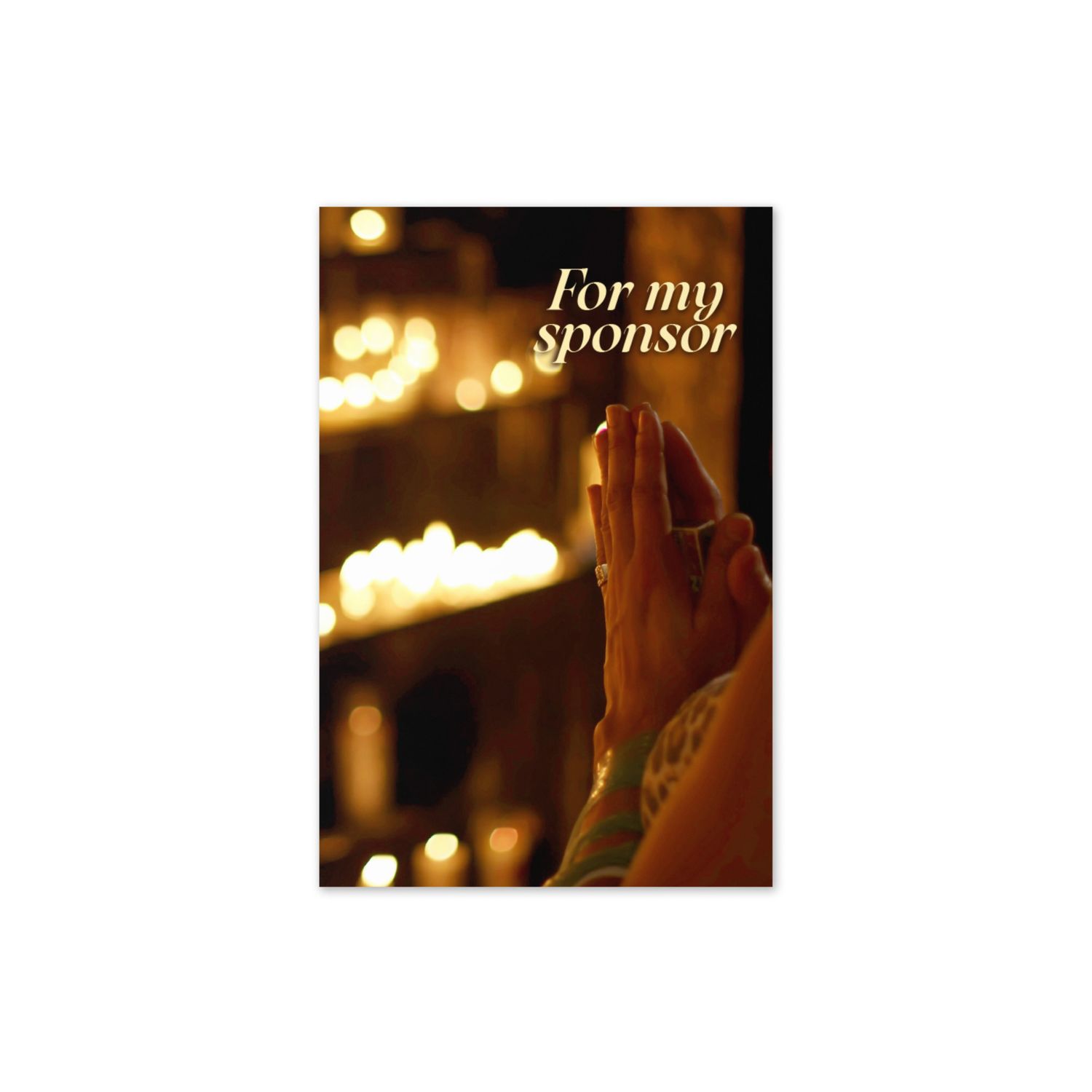 For My Sponsor Greeting card For My Sponsor Greeting card