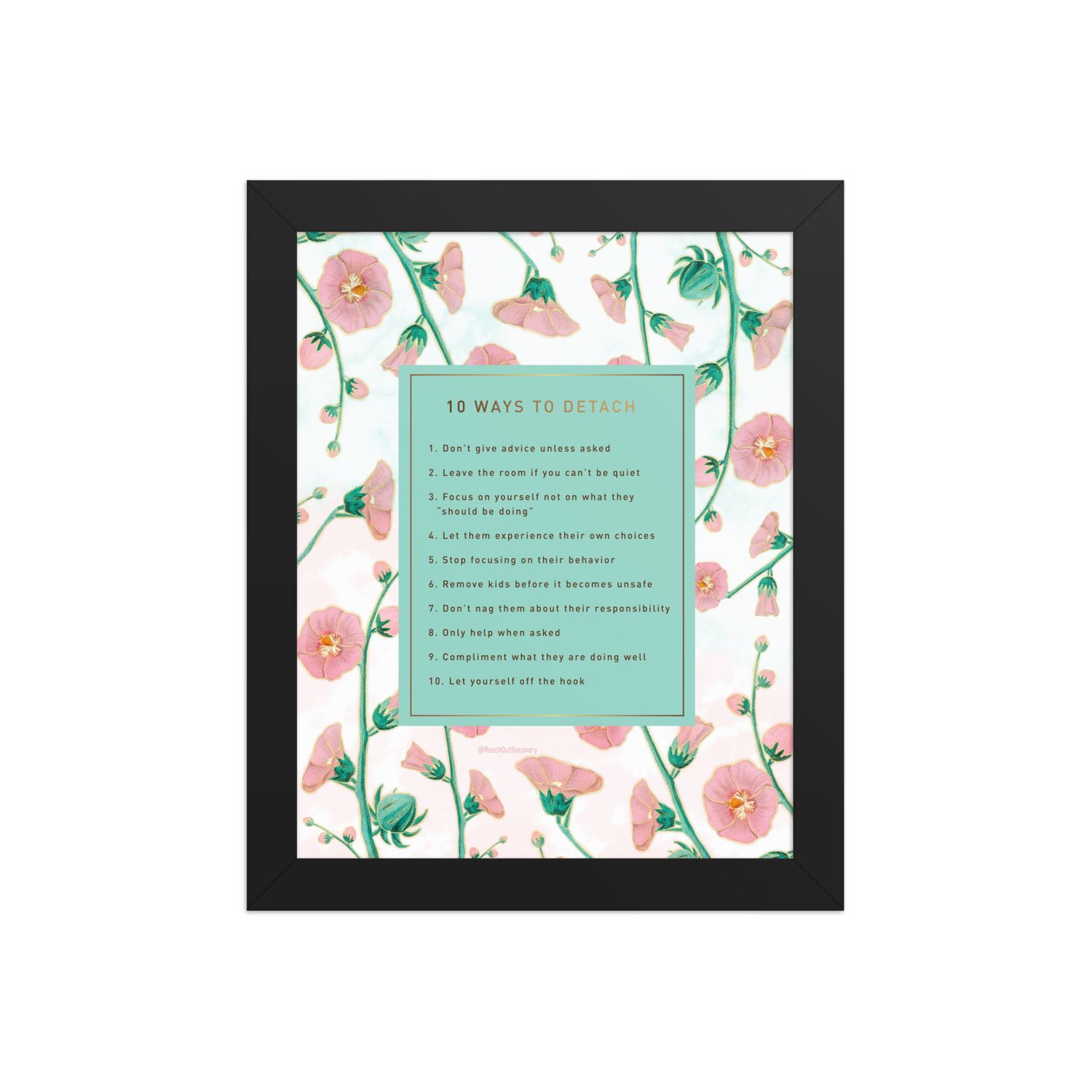 10 Ways To Detach Framed poster