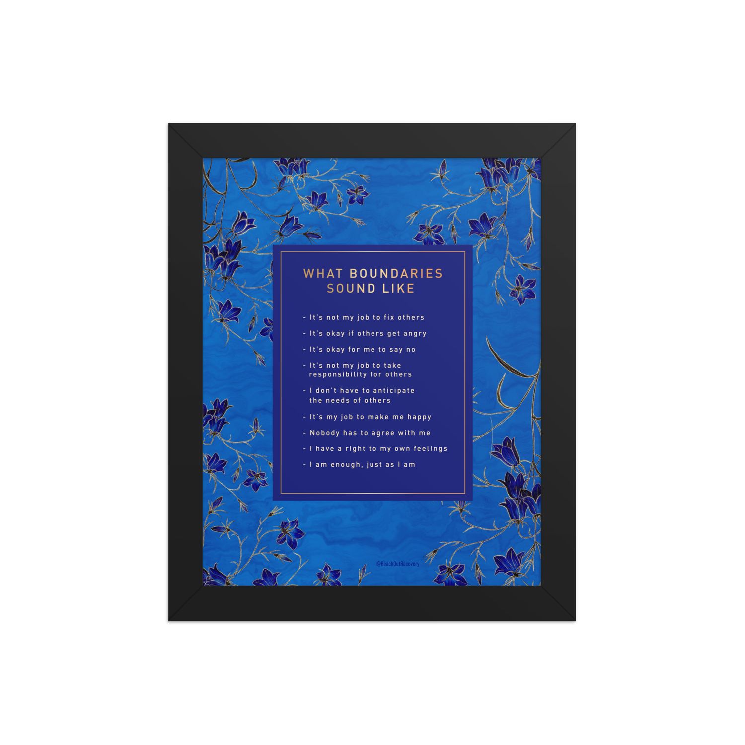 What Boundaries Sound Like Framed poster