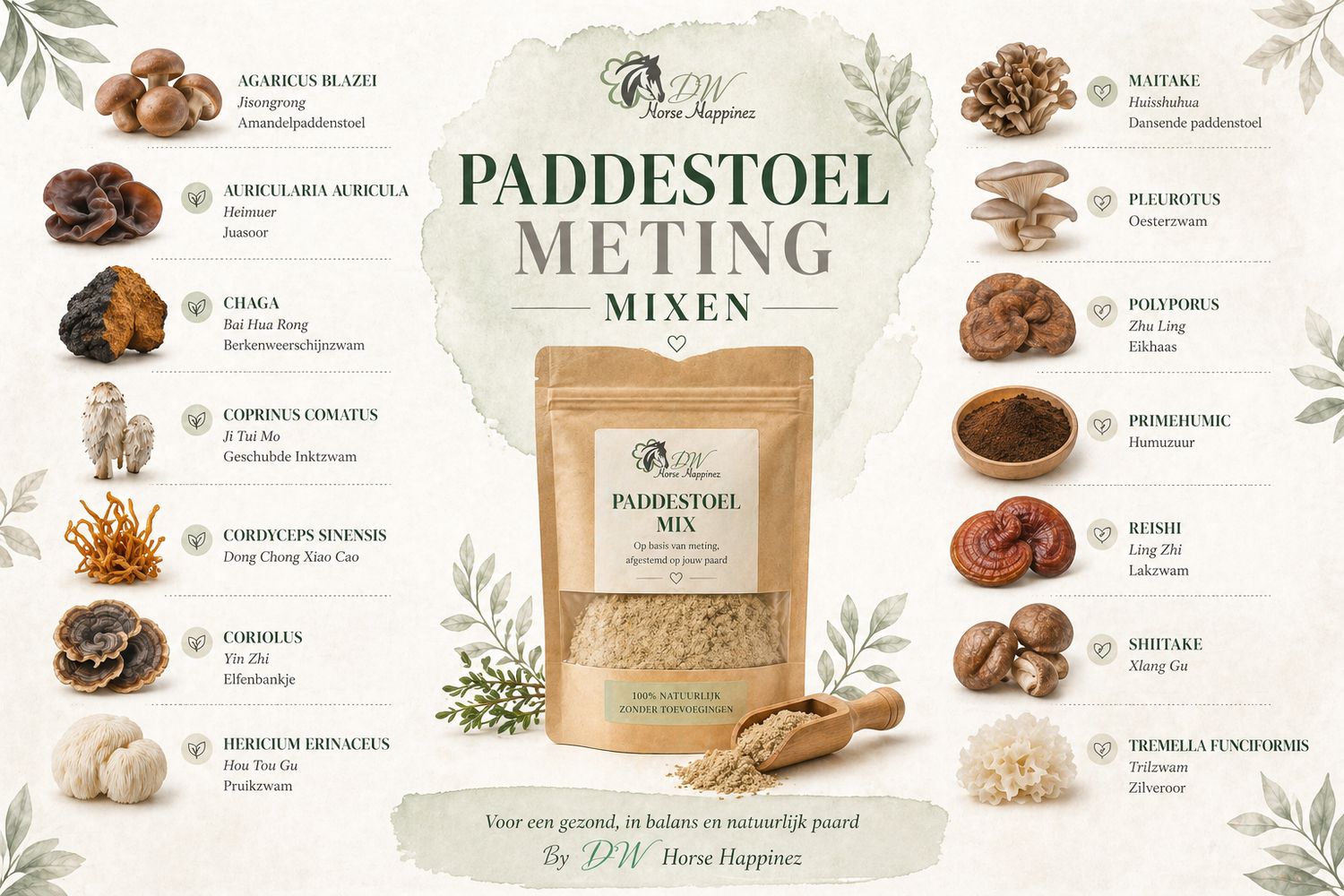 Paddenstoelen meting