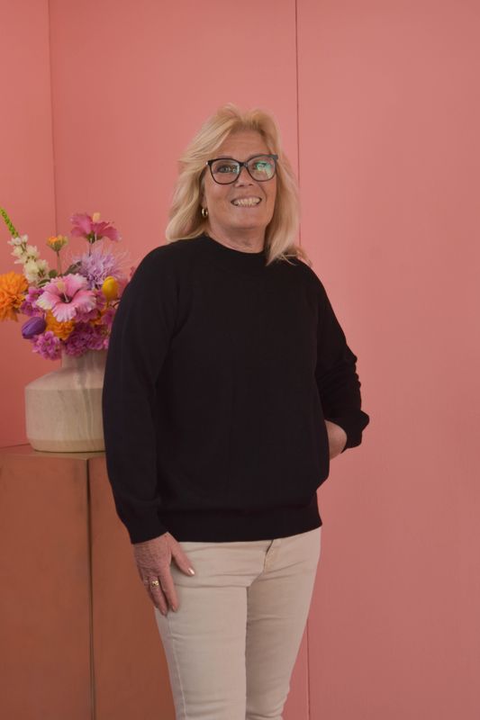 Top turtle neck uni zwart
