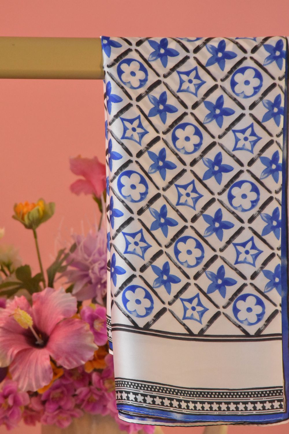 Korte sjaal lv blauw