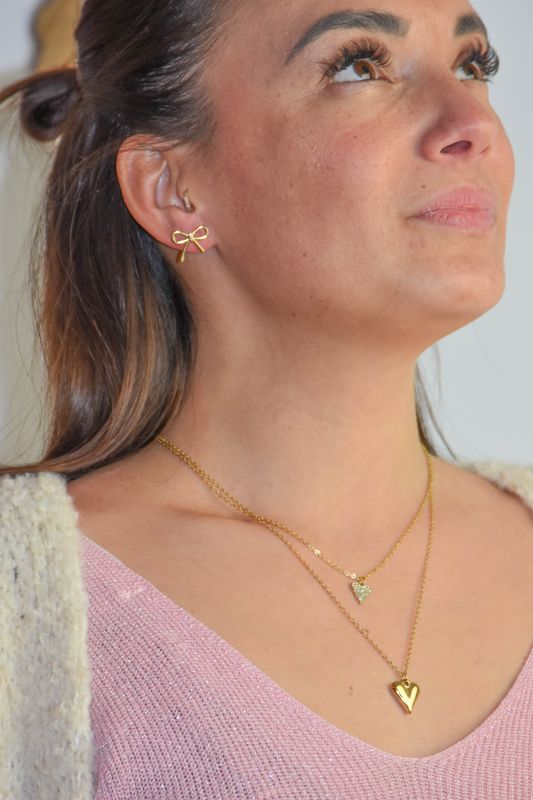Ketting dubbel hart