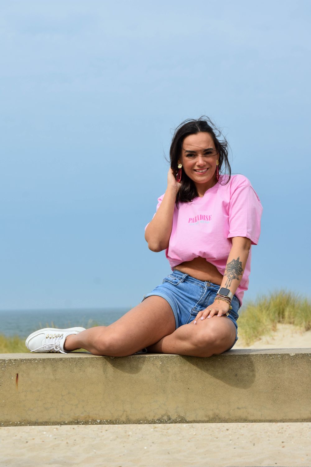 Shirt roze paradise on my mind
