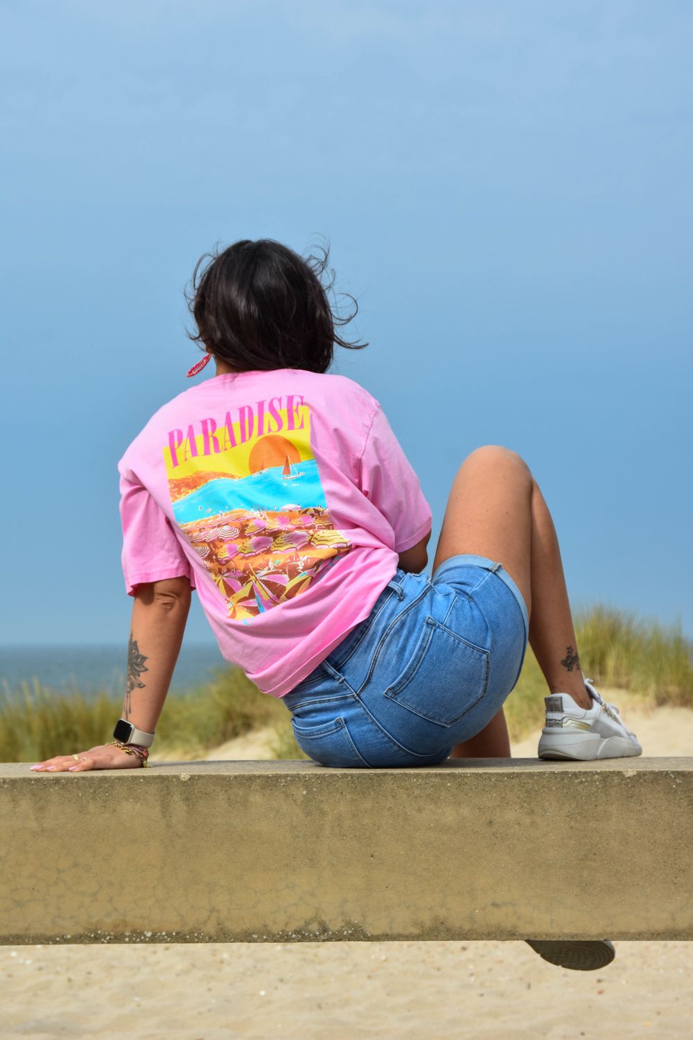 Shirt roze paradise on my mind