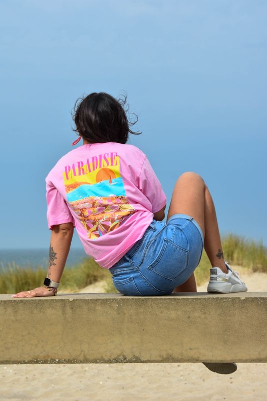 Shirt roze paradise on my mind