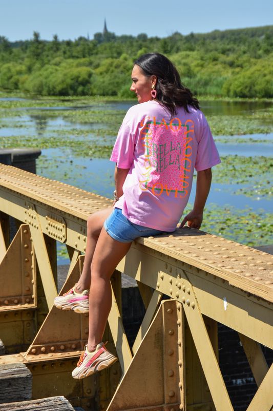 Shirt roze ciao bella